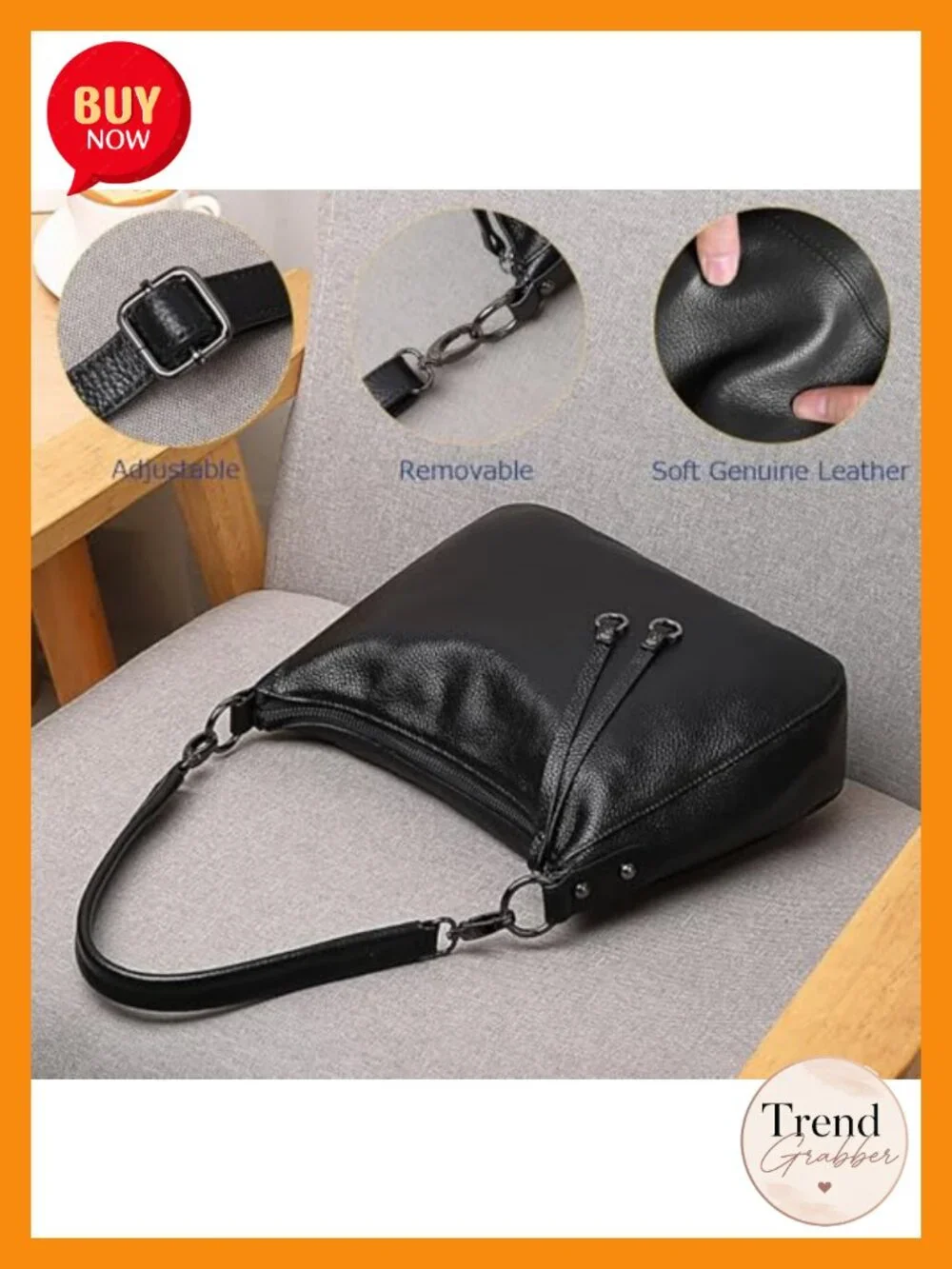 Genuine Leather Hobo Purse for Women Large Crossbody Bag Tote Shoulder Satchel